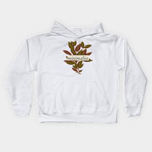 leafy minimalist Kids Hoodie